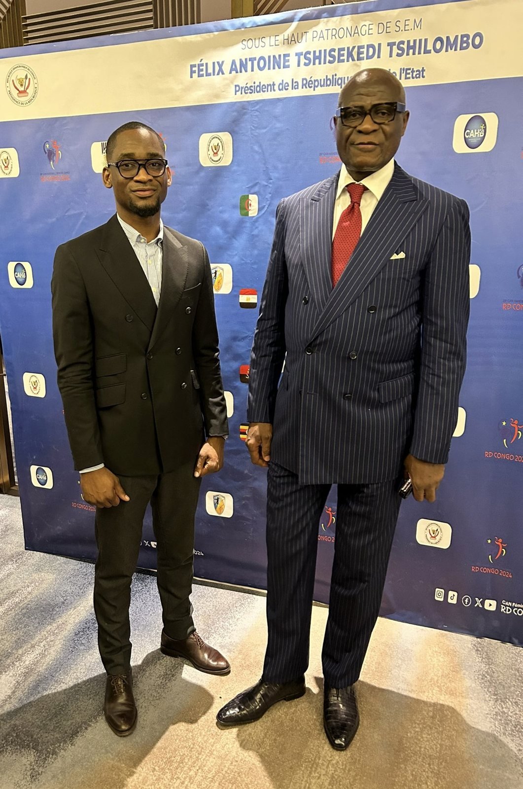 Christian Katshunga lors de la CAN de handball organisée en RDC en 2024